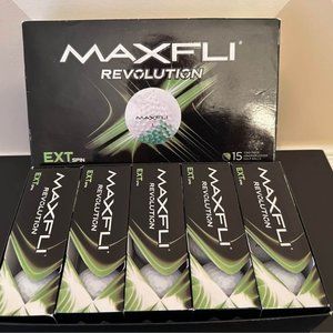 Maxfli Revolution EXT spin golf balls. 5 Boxes of 3.